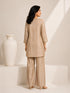 Elegant Grey Embroidered Sharara with Matching Pants
