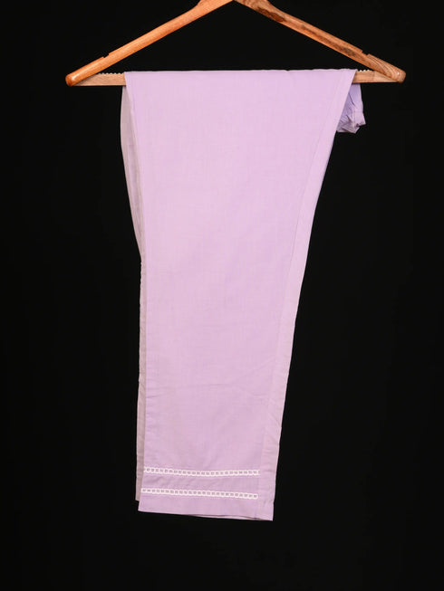 Purple Embroidered kurti set