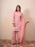 Pink Kurti with Moti & Thread Work