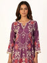 Olive green floral kurti set