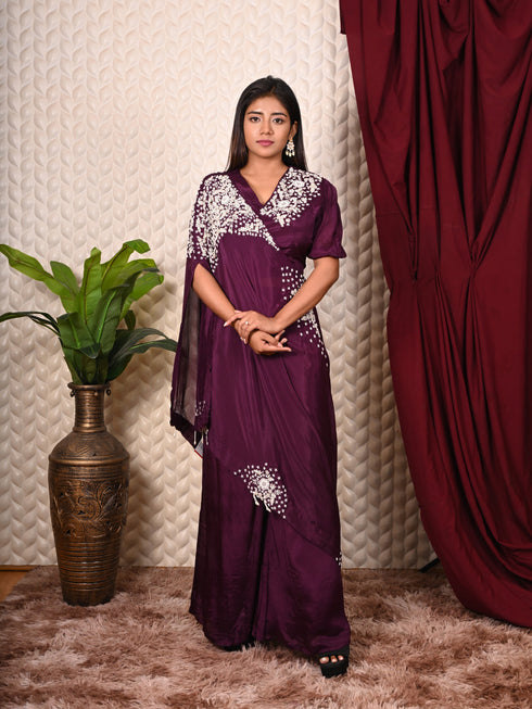 Indo-western set Thread & Moti Work