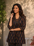 Elegant Black Paisley Print Co ord set