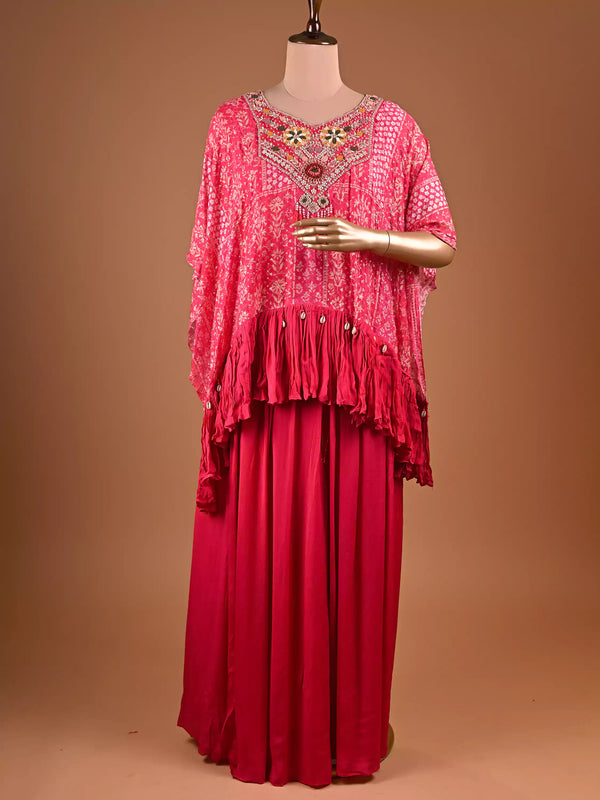 Rani Kaftan with Zardogi, Moti and Thread Work