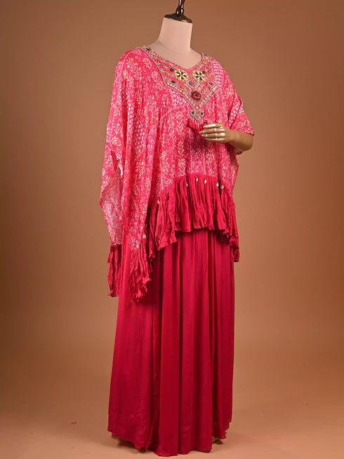 Rani Kaftan with Zardogi, Moti and Thread Work