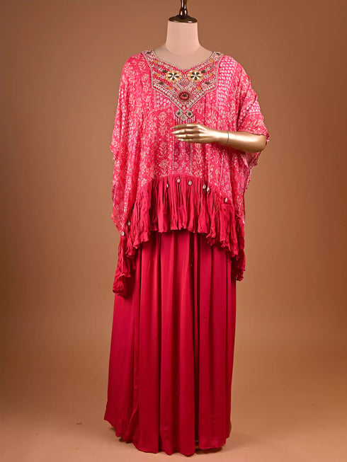 Rani Kaftan with Zardogi, Moti and Thread Work