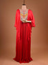 Red Kaftan with Zardogi Gota Patti Work