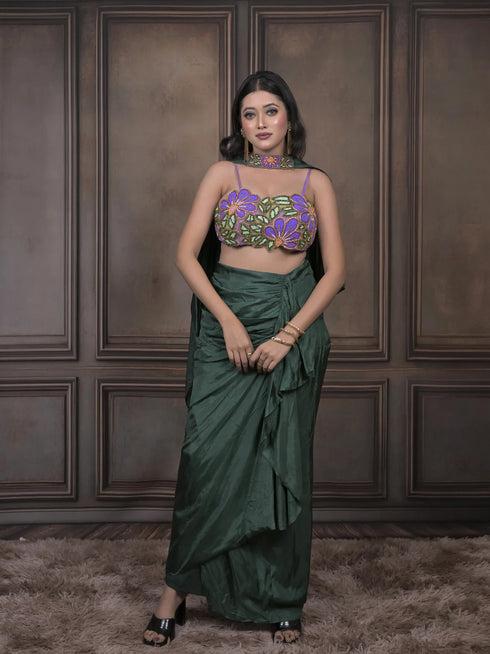 Chic Indo-Western Cowl Set