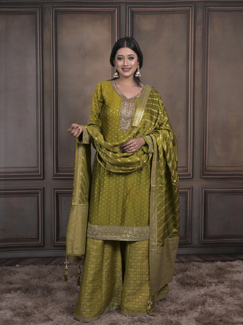Contemporary Indo-Western Saree Style Outfit
