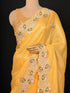 Pita Embroidered Saree in Mustard Tone