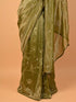 Moti & Sequin Work Green Saree