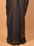 Blue Saree Sequin Kardana Work