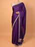 Purple Saree with Zardozi Detailing