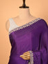 Purple Saree with Zardozi Detailing