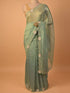 Green Saree with Zarkan Embellishment
