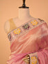 Onion Saree Pearl & Moti Work
