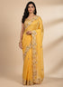 Pita Embroidered Saree in Mustard Tone