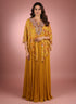 Mustard Gown with Gota Patti and Zari Work