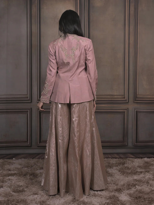 Indo-Western Blazer Jacket Set for Women