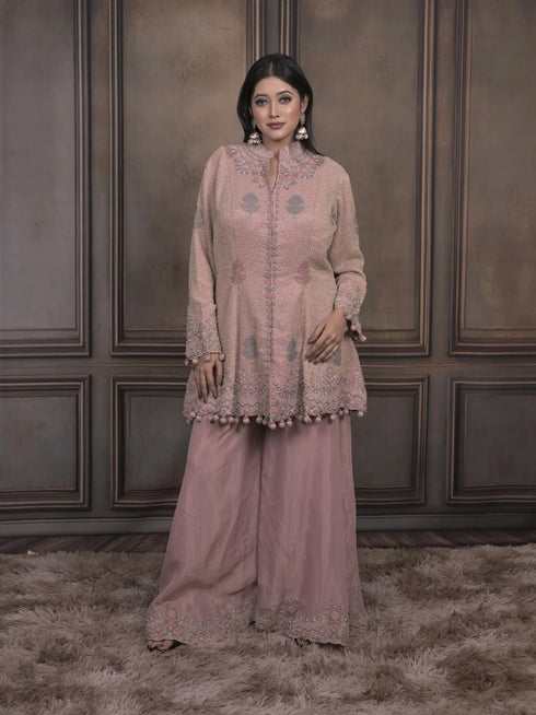 Indo-Western Blazer with Palazzo Set