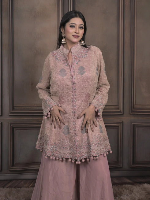 Indo-Western Blazer with Palazzo Set