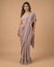 Mauve Ruffle Designer Saree with Lace Embroidered Blouse