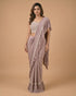 Mauve Ruffle Designer Saree with Lace Embroidered Blouse