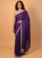 Purple Saree with Zardozi Detailing