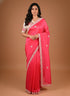 Designer Red Saree Featuring Sequin and Moti Embroidery