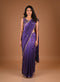 Elegant Purple Saree with Intricate Kardana Sequin Detailing