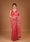 Red Saree with Sequin and Kardana Work