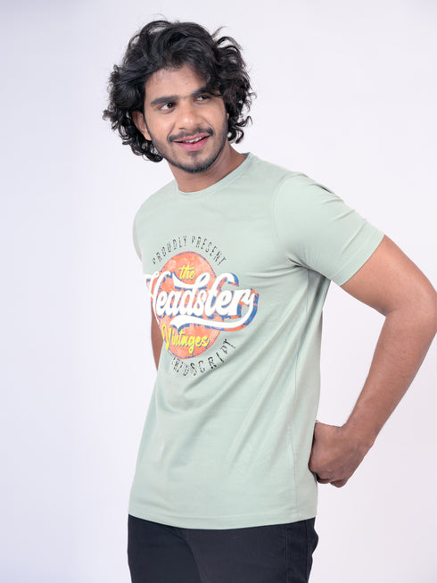 Men Pista Typography Print Casual T-Shirt