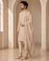 Elegant rose pink embroidered sherwani for men, perfect for weddings and festive occasions.