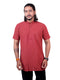 Men Straight Solid Red Kurta