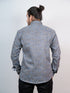 Men Grey Floral Printed Full Shirt