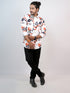 Men Cream Printed Full Shirt