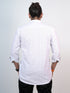 Men White Geometric Pinted Sustainable Formal Full Shirt