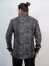 Men Black Color Splash Full Shirt