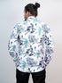 Men White Floral Printed Full Shirt