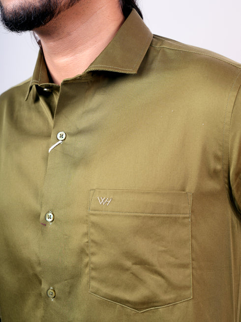 Men Green Sustainable Formal Shirt