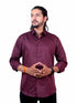 Men Maroon Sustainable Formal Shirt