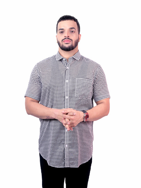 Pontiac Cotton Printed Half Shirt