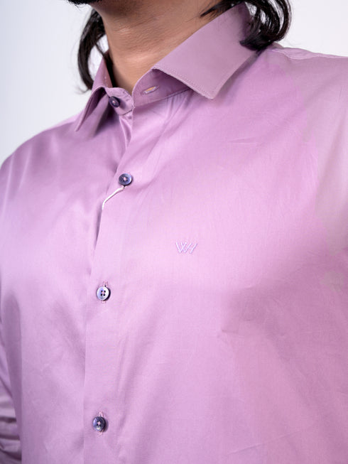 Men Pink Solid Formal Shirt