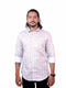 Men White Floral Printed Full Shirt
