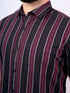 Black & Red Striped Cotton Shirt