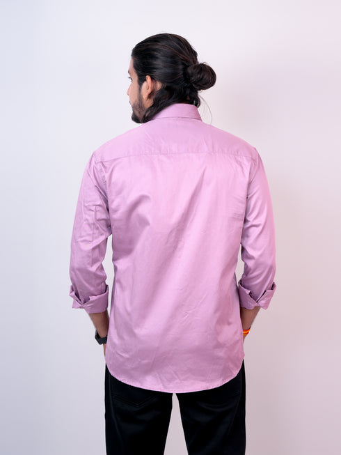 Men Pink Solid Formal Shirt