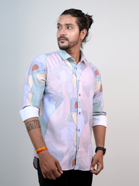 Men Multi Printed Full Shirt