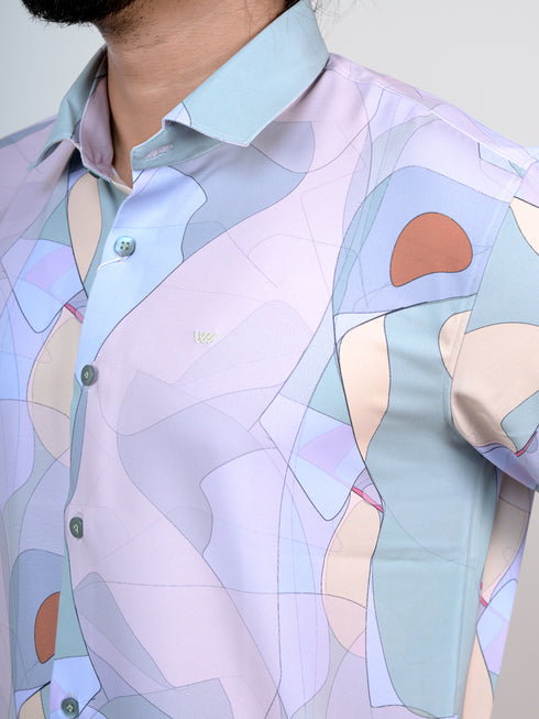 Men Multi Printed Full Shirt