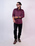 Men Maroon Sustainable Formal Shirt