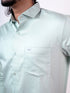 Men Silver Sustainable Formal Shirt