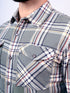 Pontiac Green Checkered Cotton Shirt